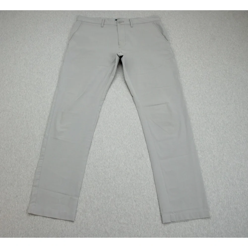 J Crew Pants Mens 31 x 32 Gray‎ Chino Straight Flex Flat Front